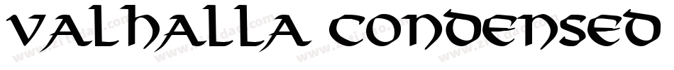 Valhalla Condensed Italic字体转换